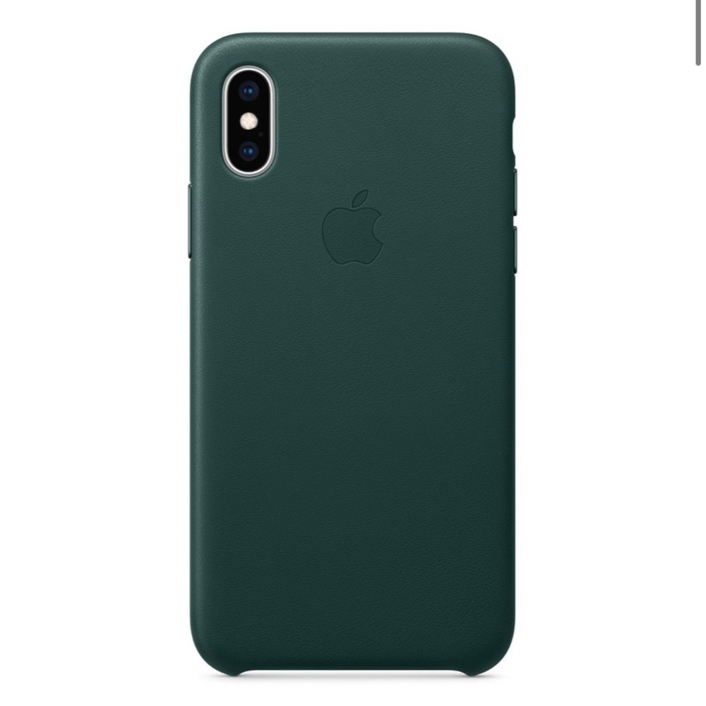 iPhone XS Leather Case - Forest Green